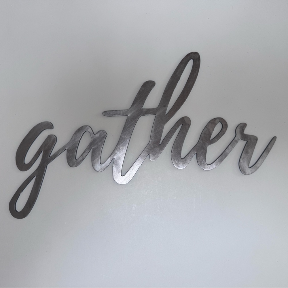 Source Unknown Metallic Script Wall Art - Picture 4 of 7
